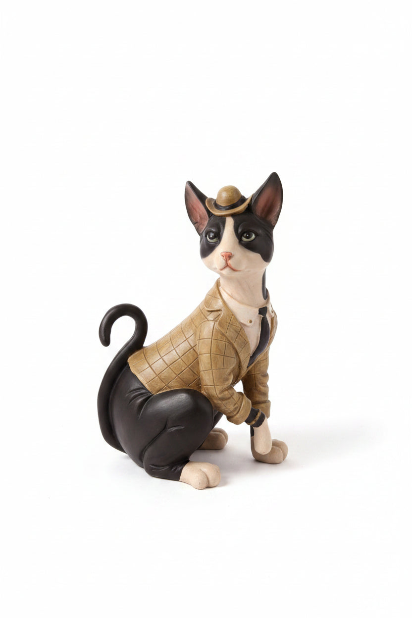 Katzenfigur – Dekorative Katze, 14 cm