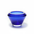Antike Glasschale – Blau, durchgefärbt – Vase oder Kerzenleuchter