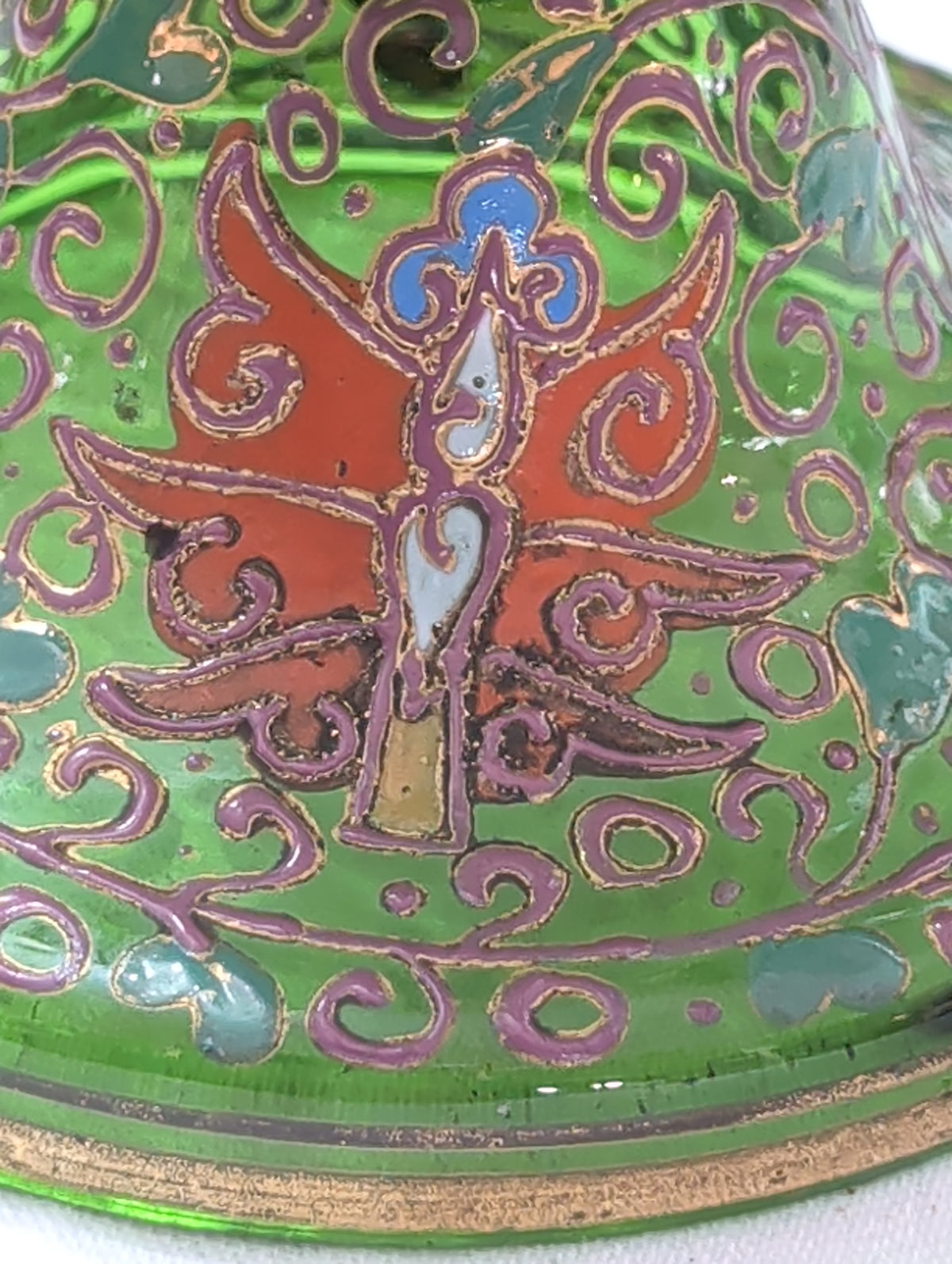 Vase à fleurs antique – Multicolore, hauteur 26 cm