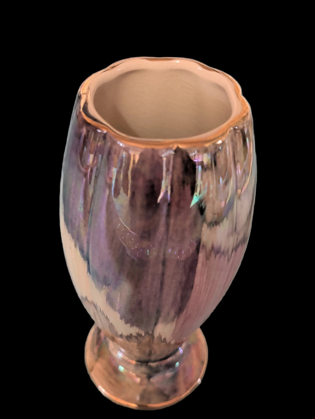 Vase française en céramique – Antique années 1970, 19 cm