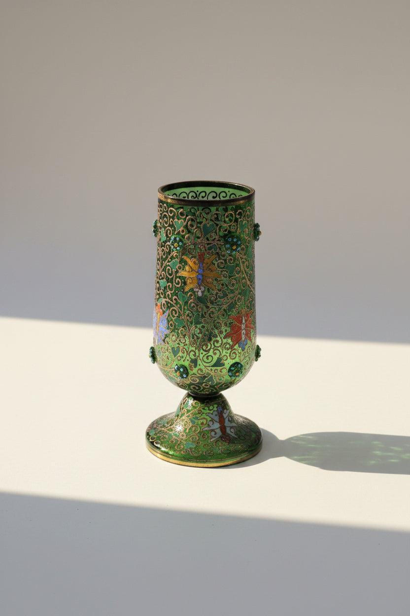Vase à fleurs antique – Multicolore, hauteur 26 cm