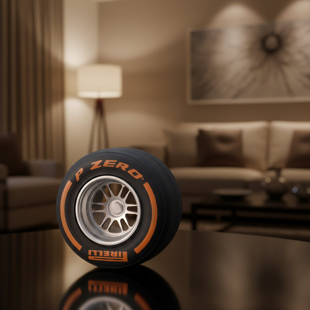 PIRELLI SUPER HARD F 1  REIFEN STÄNDER UND ORIGINALKARTON