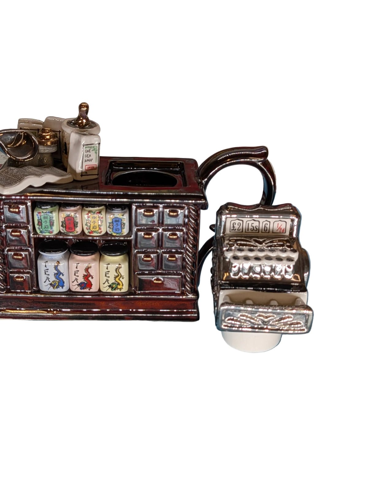 Boutique Théière Porcelaine avec Caisse – Théière de collection décorative
