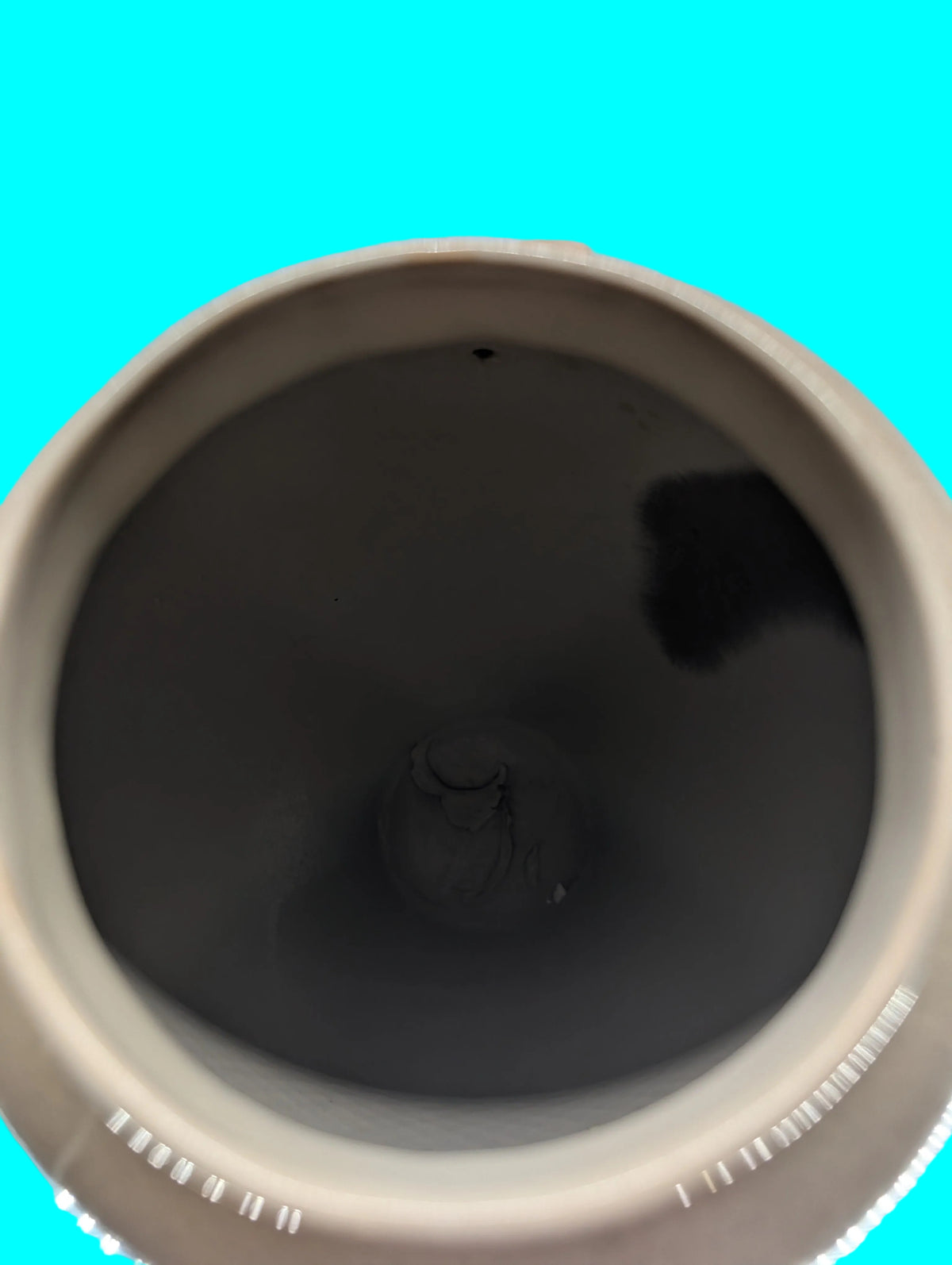 Porzellan Vase auf Sockel – Dekorative Ziervase, Höhe 44 cm
