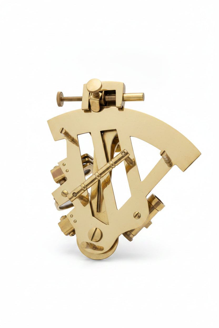 Sextant in Holzschachtel – Dekoratives Navigationsgerät, Sammlerobjekt