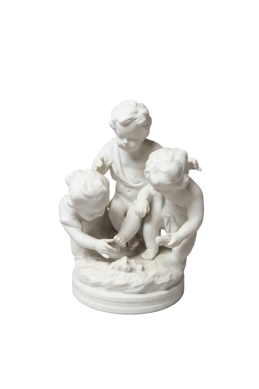 Antike Bisquit Porzellan Figur – Signiert & Gemarkt DDR – Vintage Sammlerstück