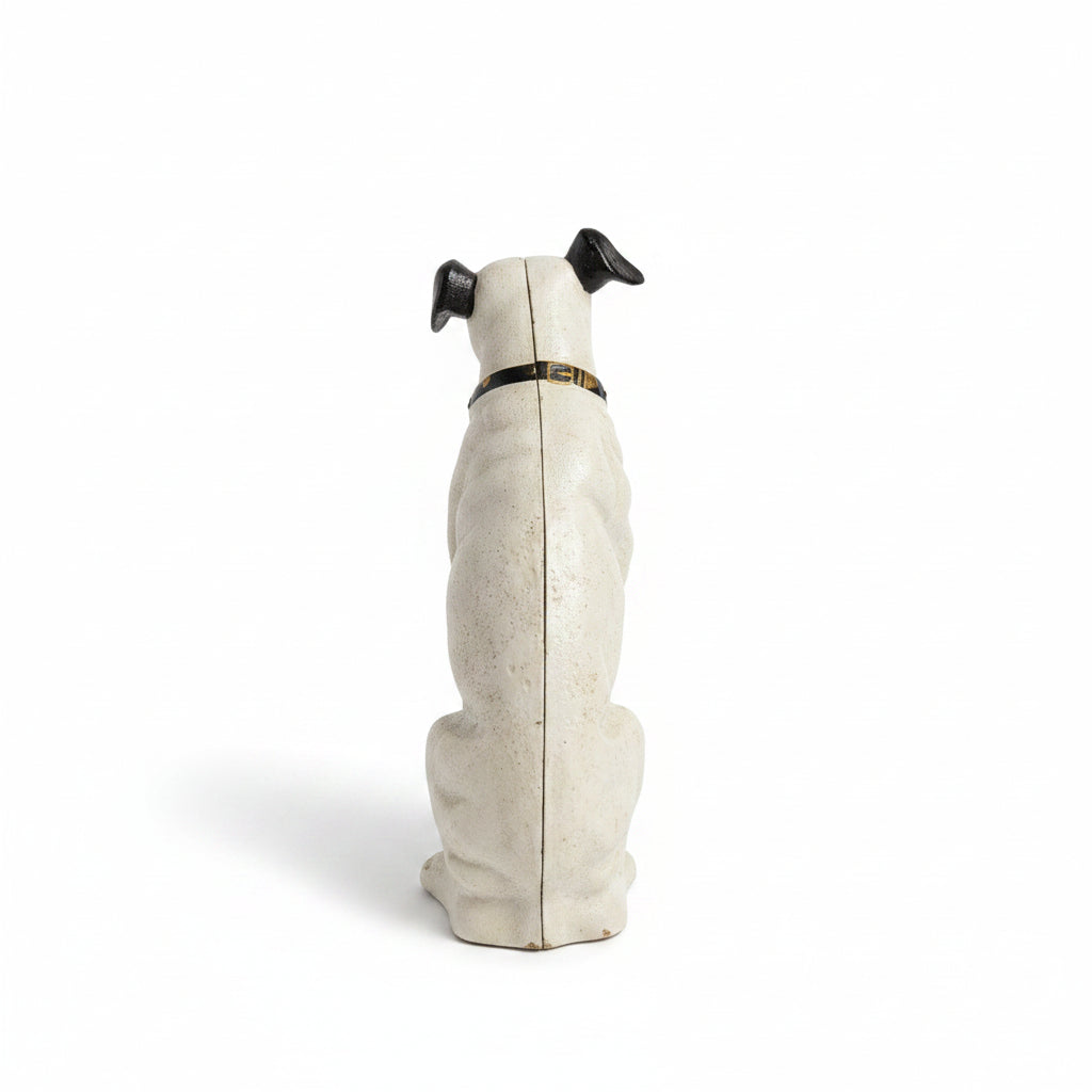 Tirelire chien en fonte – Tirelire ancienne, pièce de collection vintage