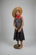 Enfant mannequin avec robe et chapeau – Ancien, pièce de collection