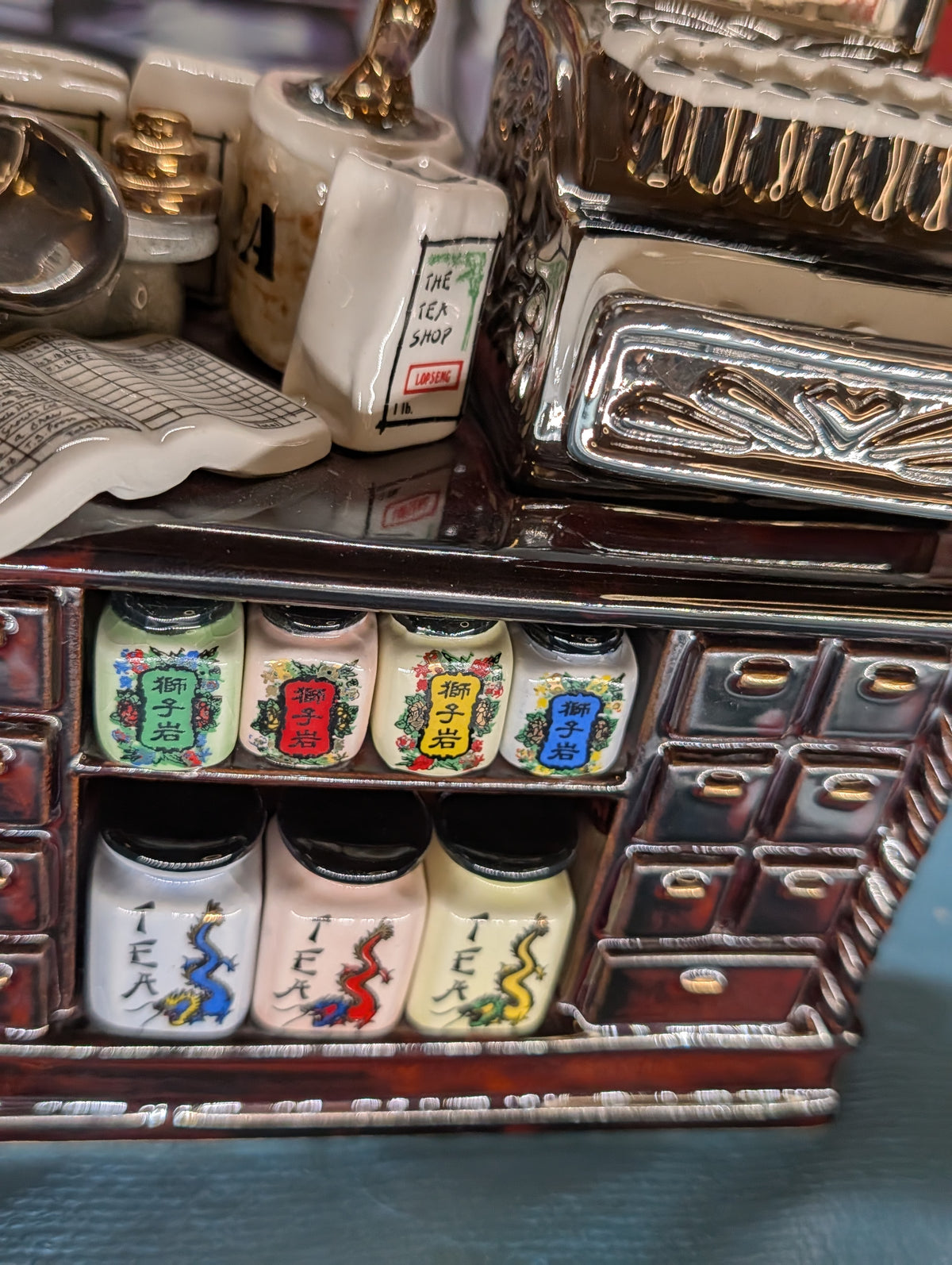 Boutique Théière Porcelaine avec Caisse – Théière de collection décorative