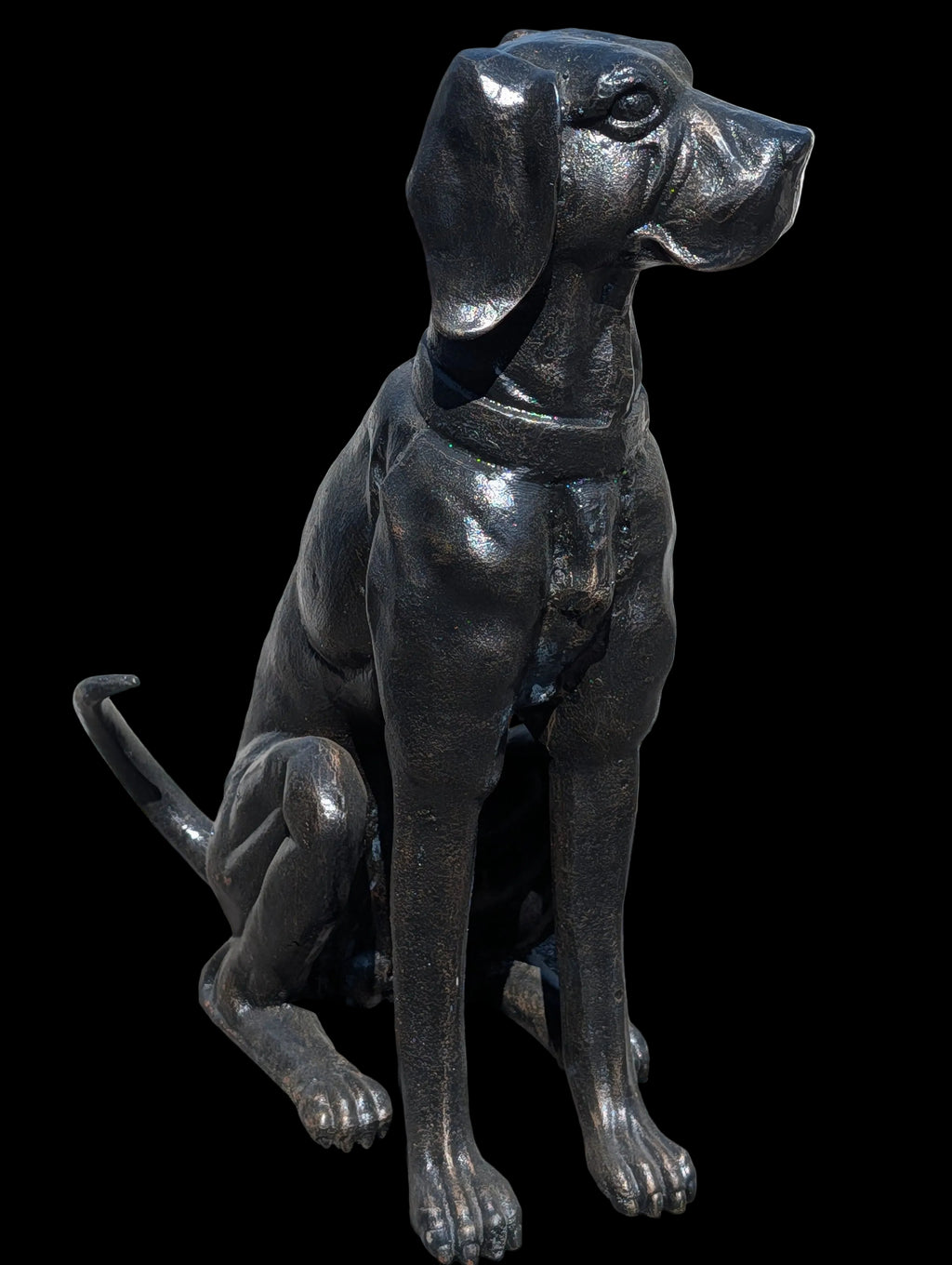 Sculpture Labrador en fonte – Décoration de jardin et d'entrée
