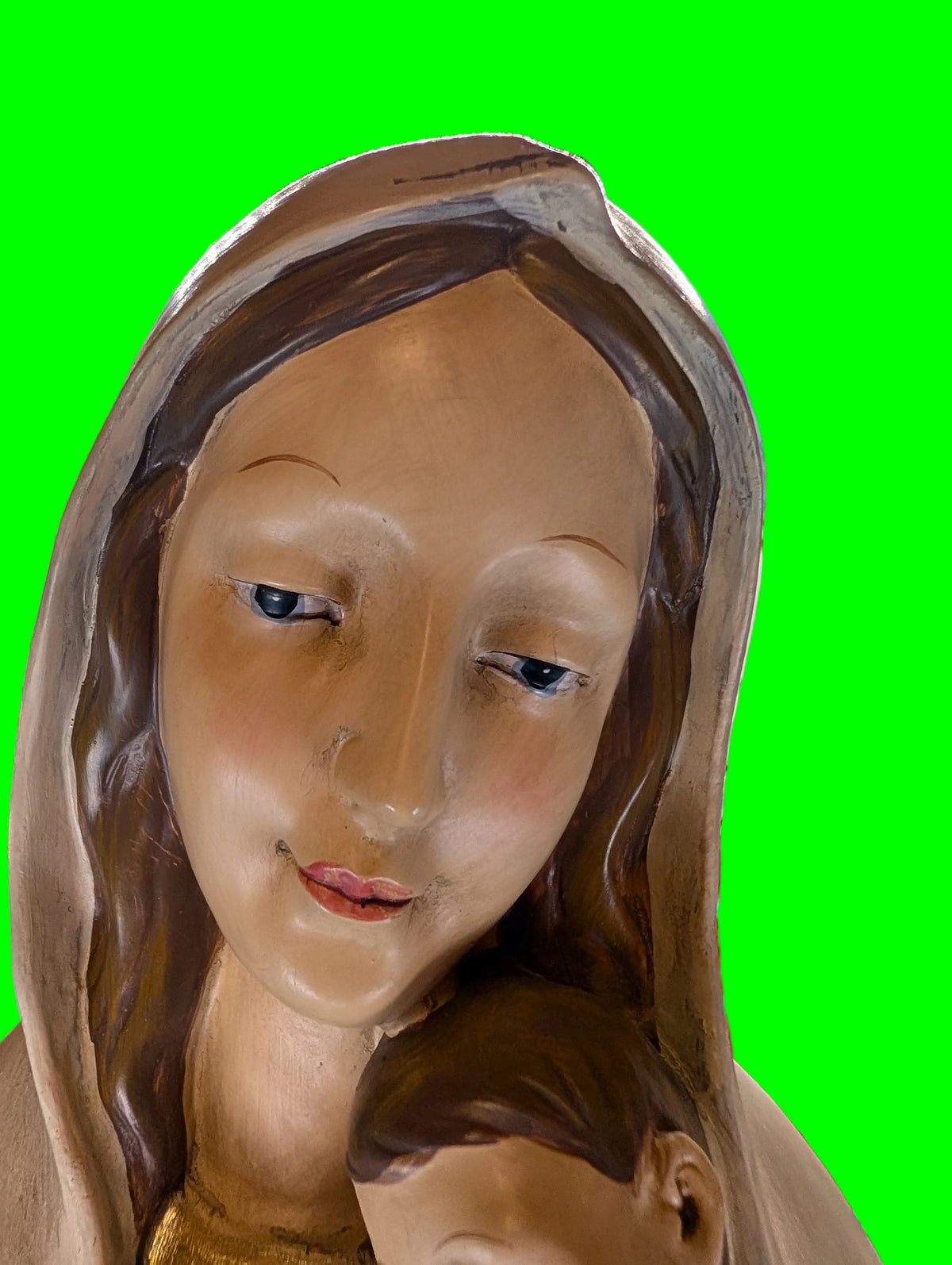 Figurine Madone – Résine, Décoration religieuse, Objet de collection