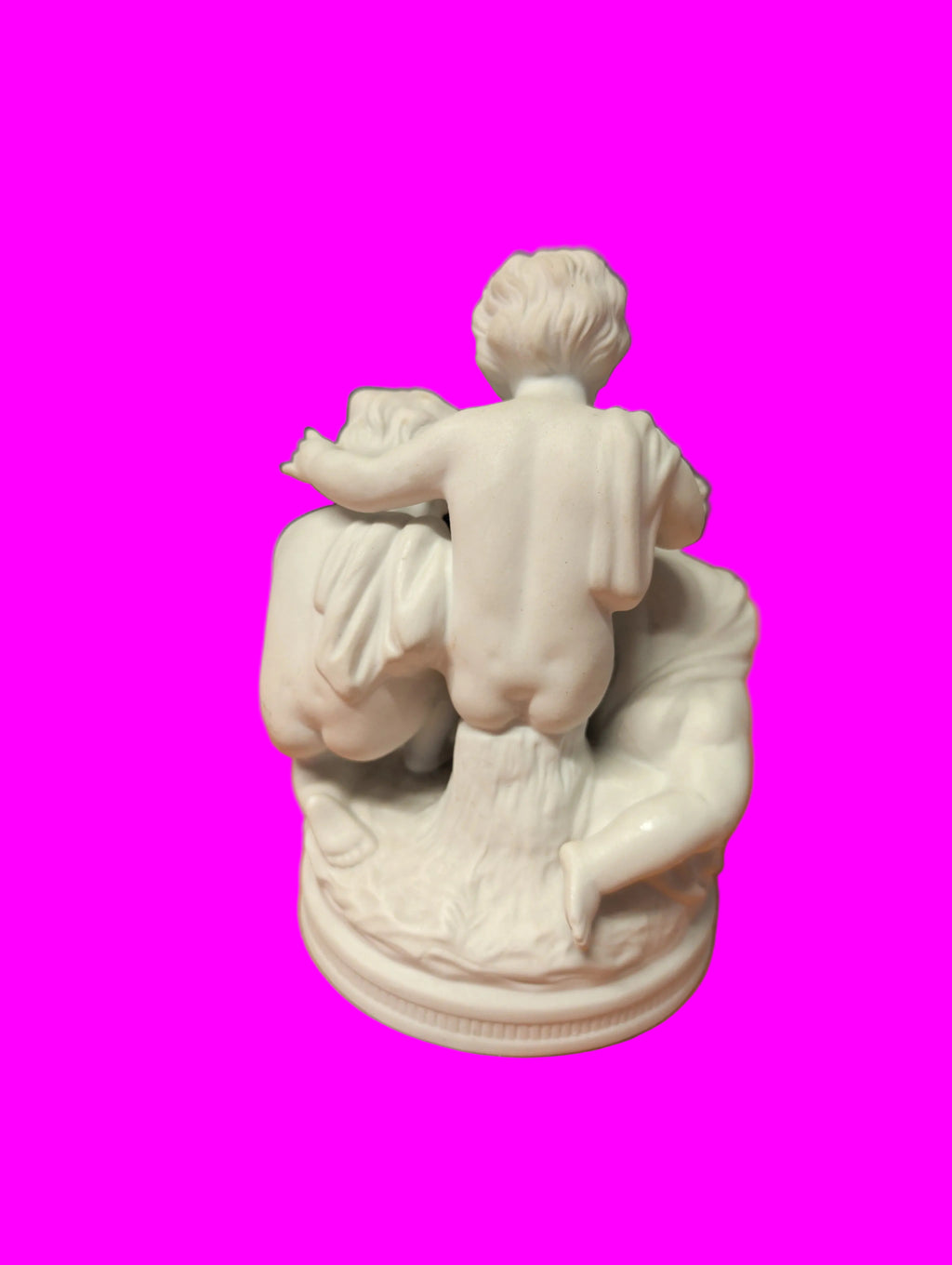 Porzellan Bisquit Figurengruppe – Drei Spielende Putten – Gemarkt 8833/12