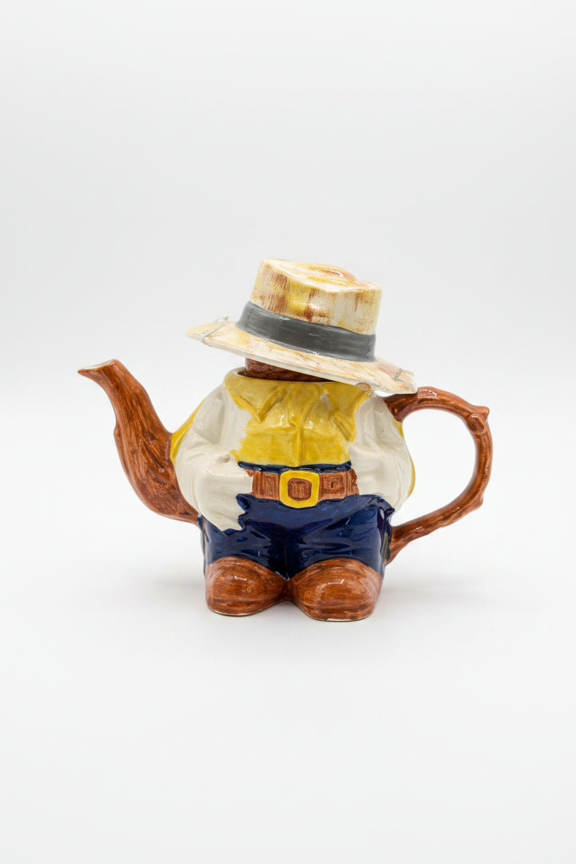 Théière Cowboy Porcelaine – Pièce de collection originale