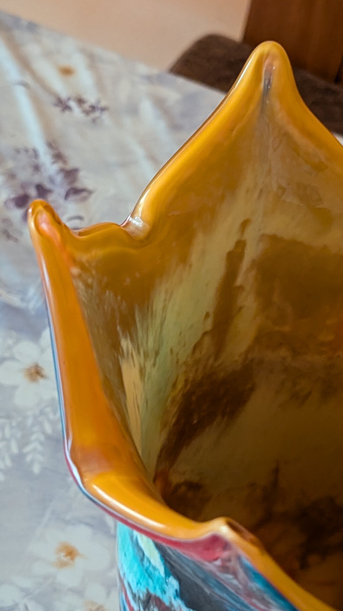 Grosse Murano-Glasvase aus Italien – 42 cm