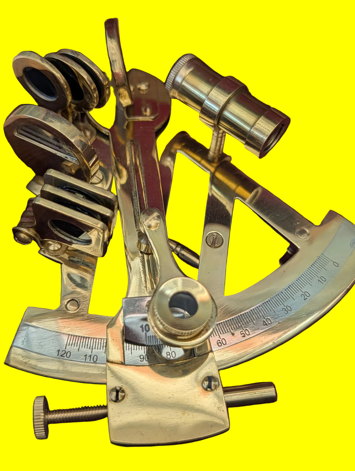 Sextant in Holzschachtel – Dekoratives Navigationsgerät, Sammlerobjekt