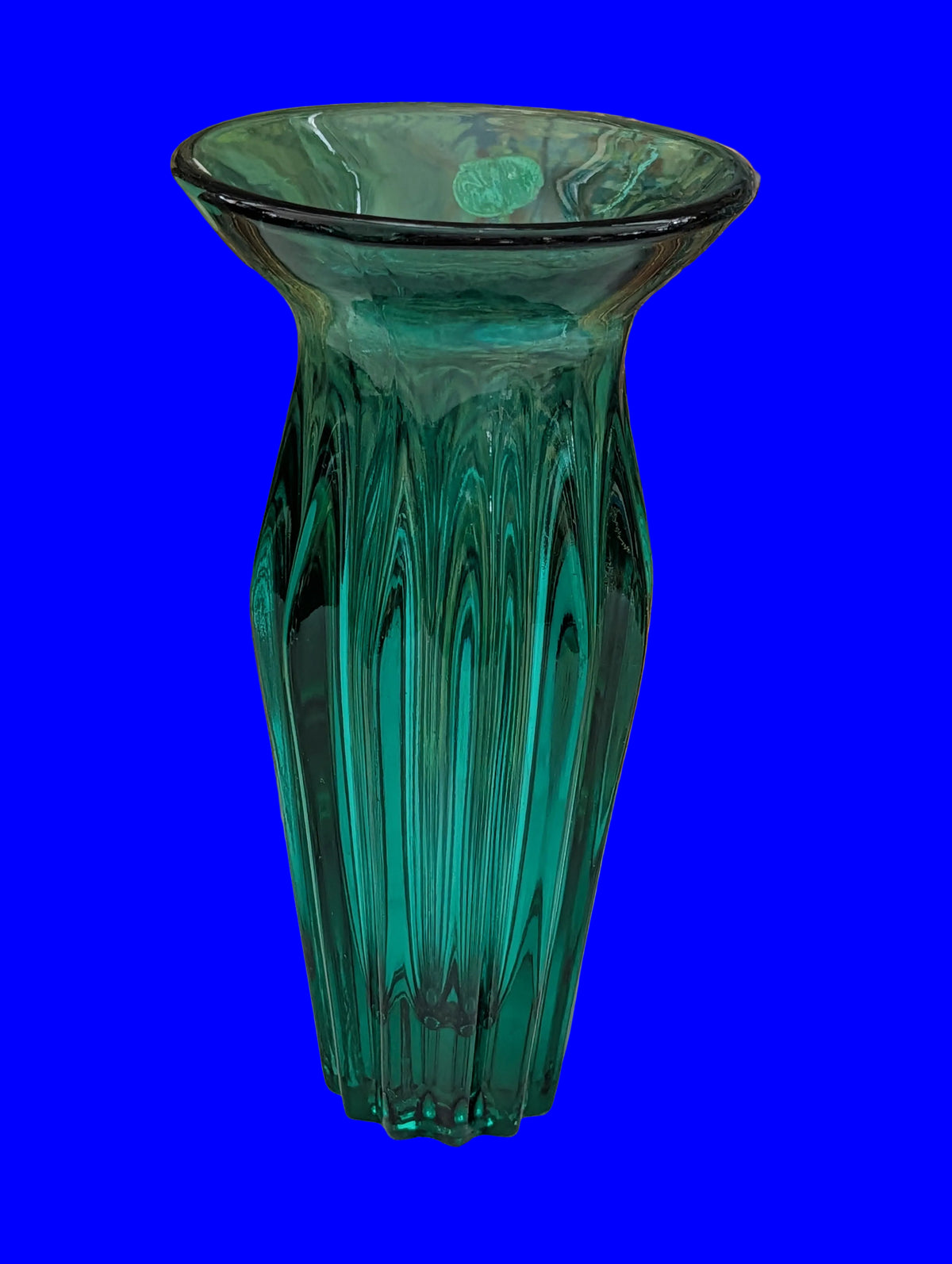 Böhmische Blumenvase 17 cm – Vintage Bohemia Glas