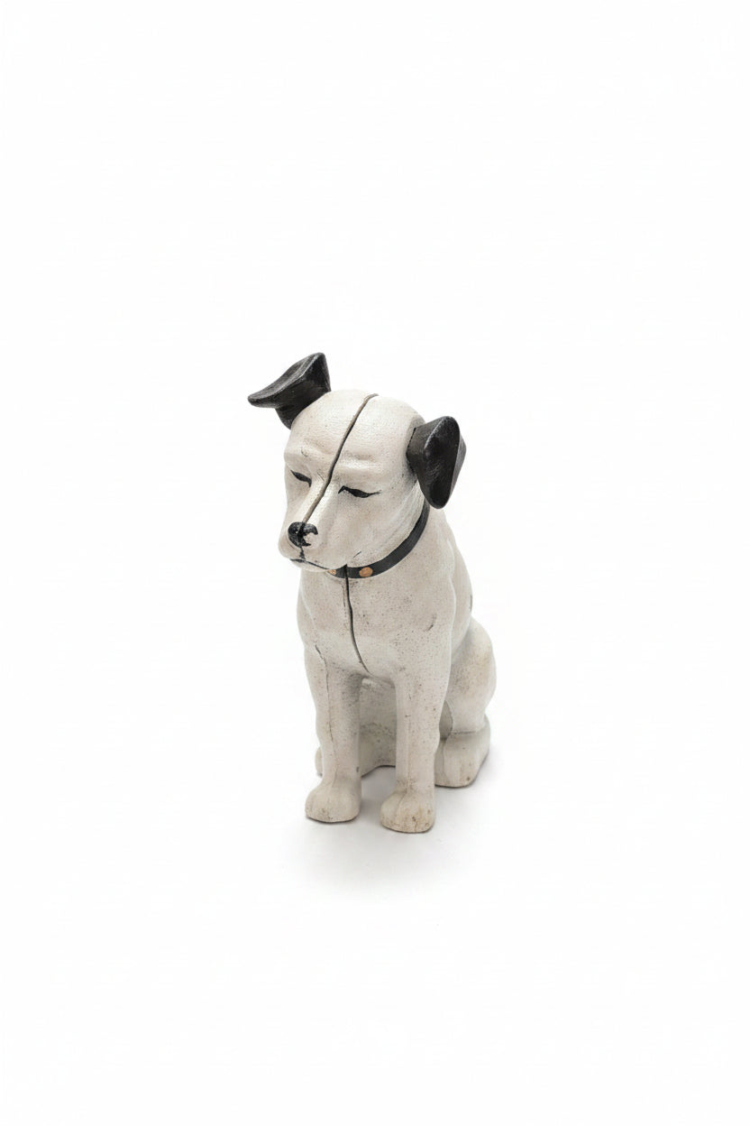 Tirelire chien en fonte – Tirelire ancienne, pièce de collection vintage