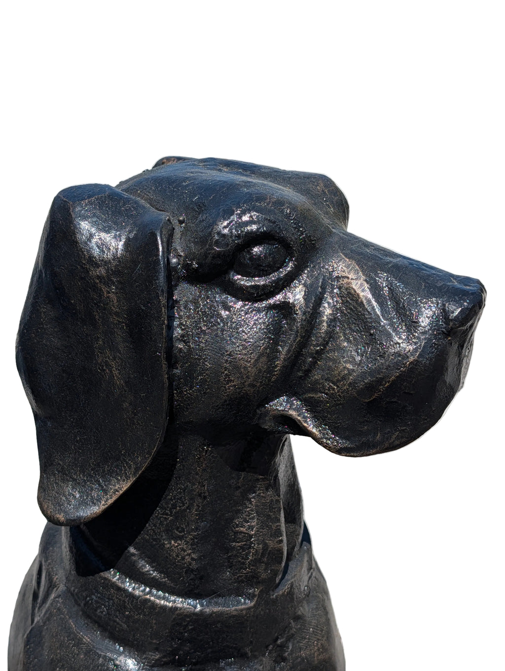 Sculpture Labrador en fonte – Décoration de jardin et d'entrée