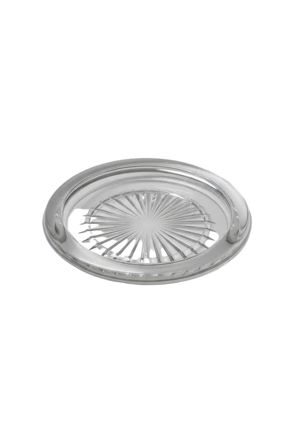 Originaler Baccarat Untersetzer – Gepresstes Glas – 14 cm – Vintage Sammlerstück