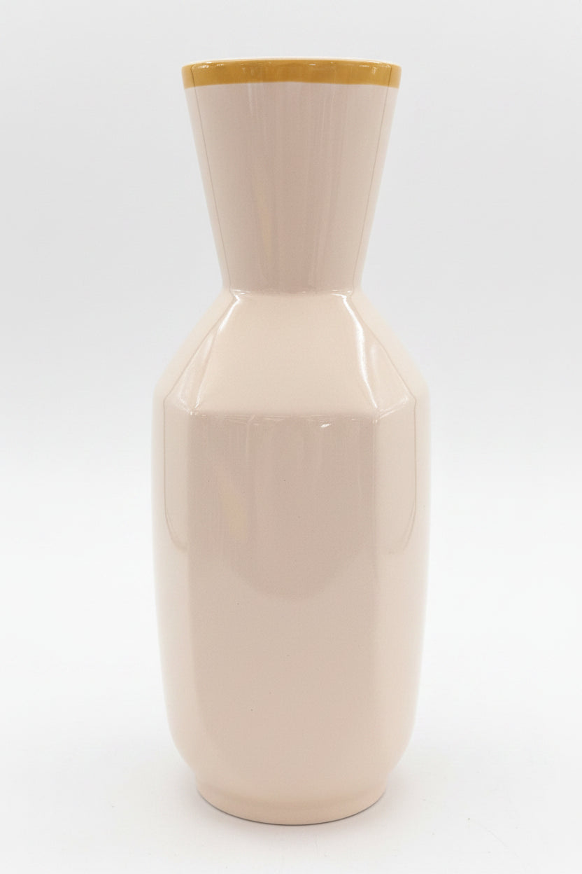 Vase visage en porcelaine 31 cm – Sculpture avec visage en relief