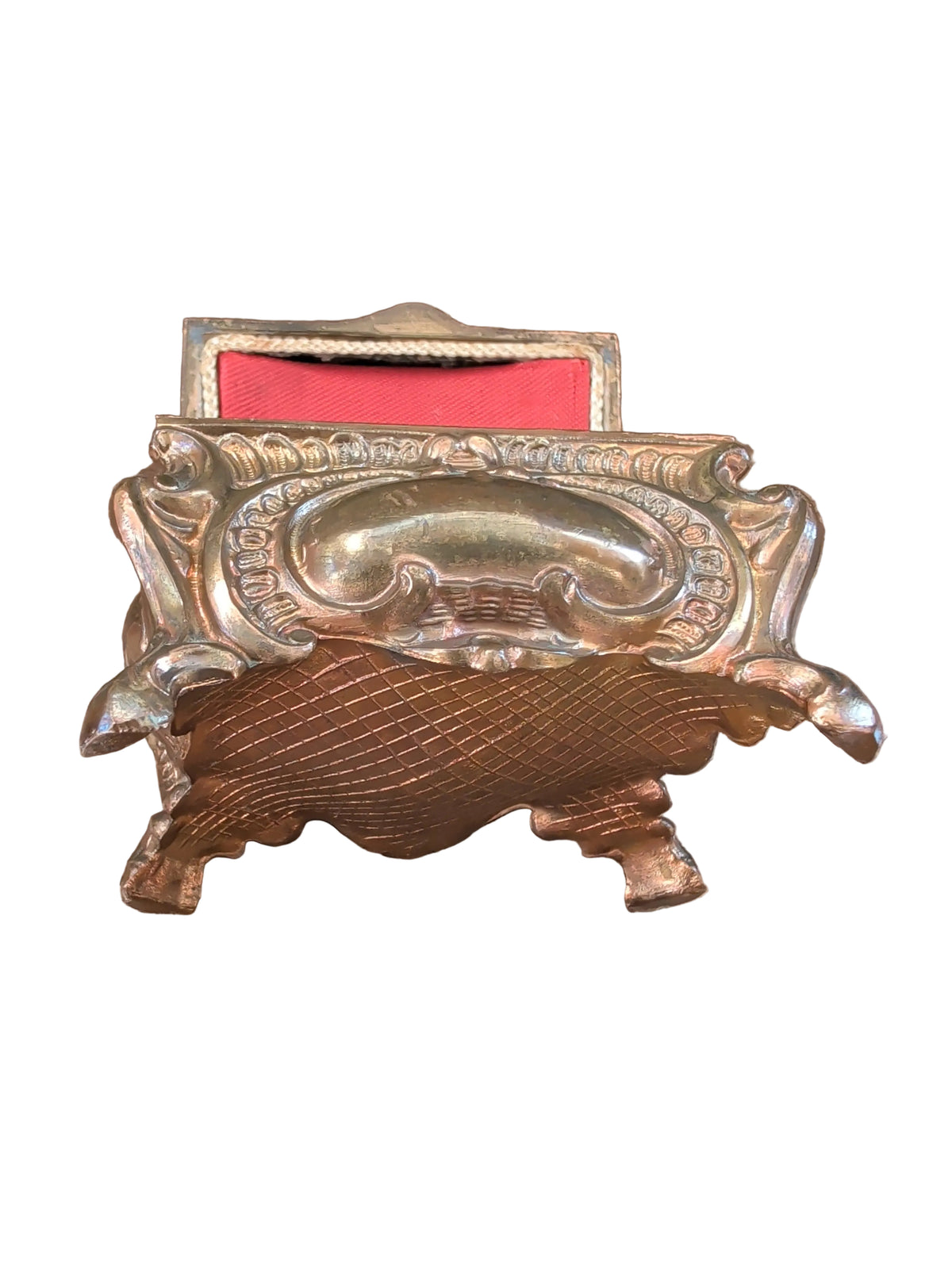 ANTIKE SCHMUCKSCHATULLE BRONZE /  KUPFER SOUVENIR CA.  1960 ER