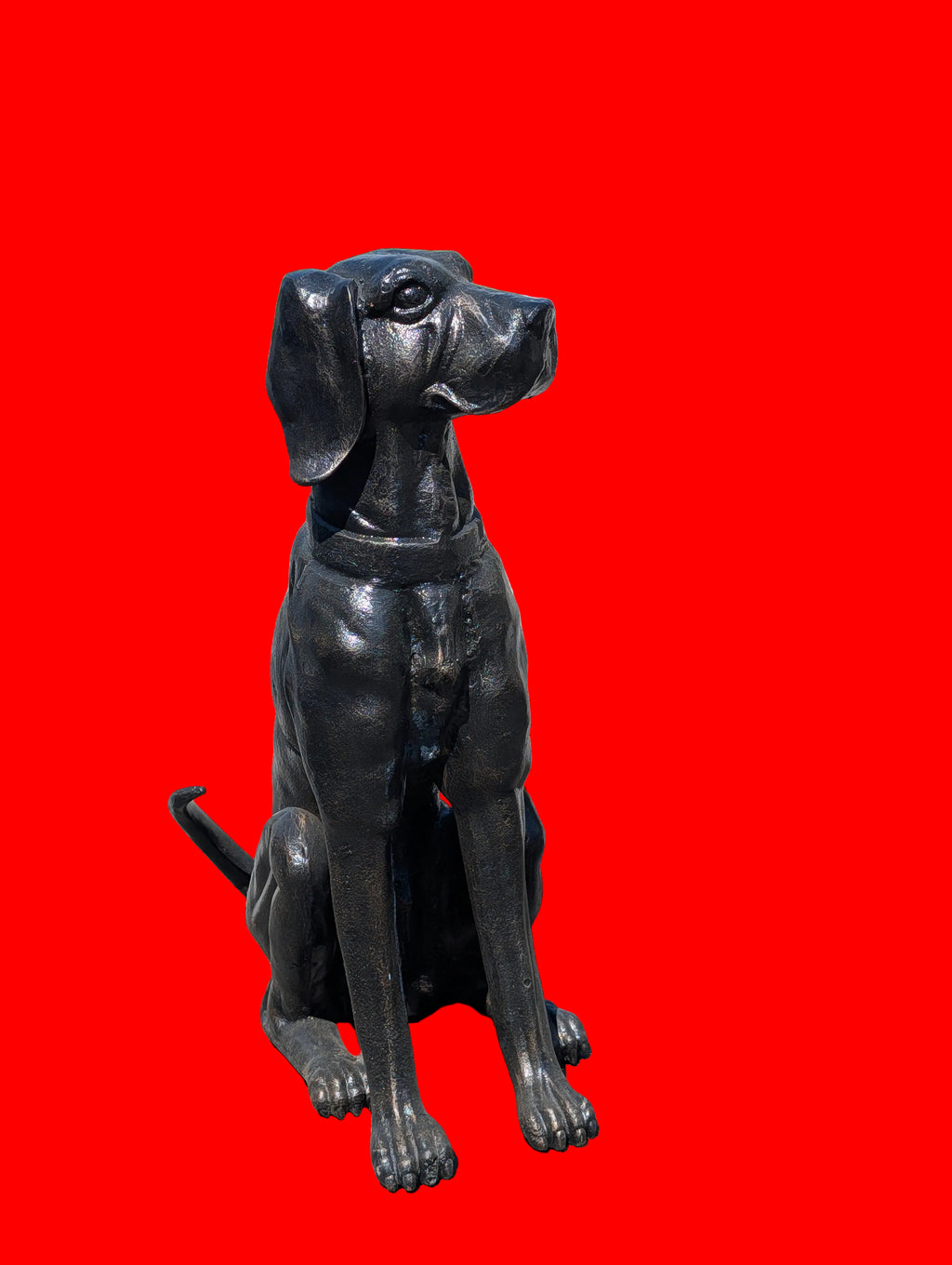 Sculpture Labrador en fonte – Décoration de jardin et d'entrée