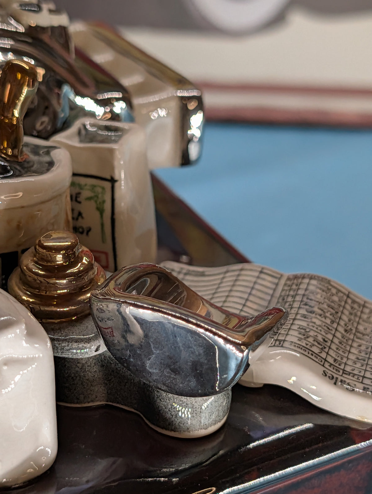Boutique Théière Porcelaine avec Caisse – Théière de collection décorative