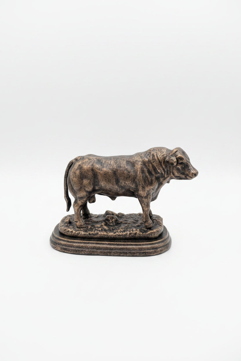 Gusseisen Stier – Massive Tierfigur, Gartendeko