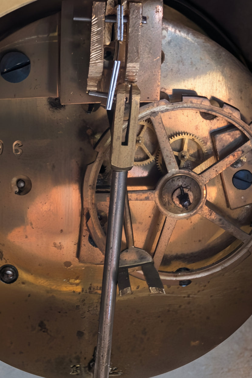 Pendule de cheminée antique en marbre – Entièrement fonctionnelle, excellent état