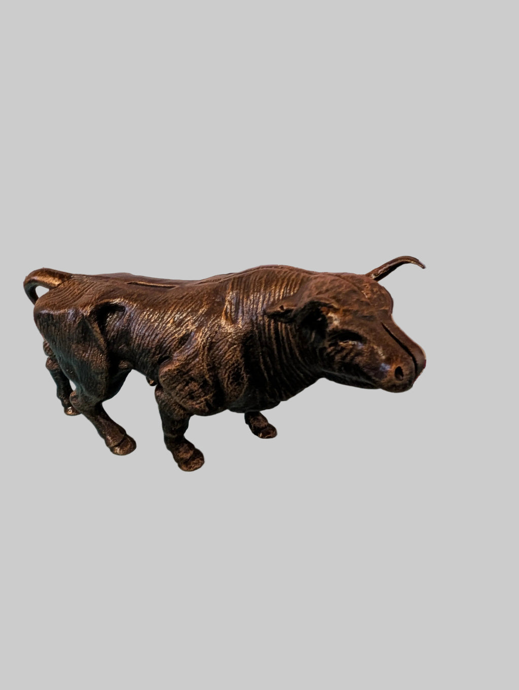 TIRELIRE TAUREAU AVEC CORNES IDÉE CADEAU ORIGINALE