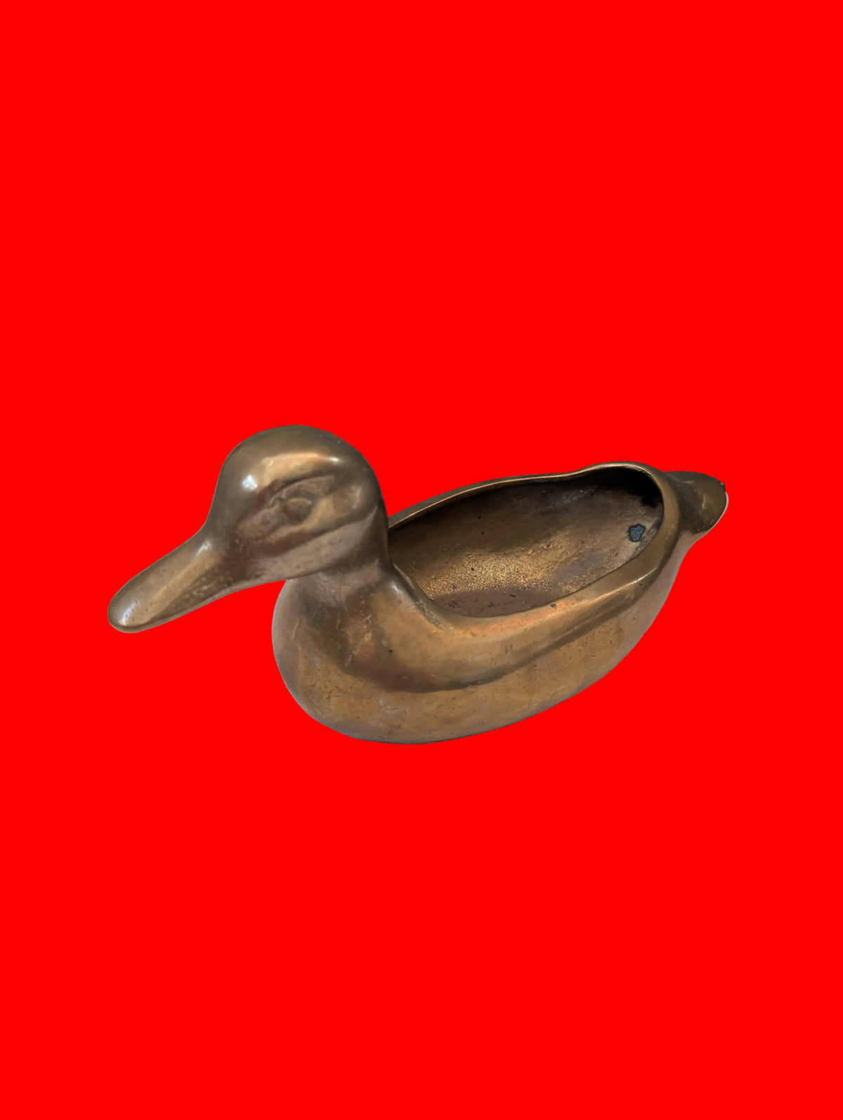 Vase à fleurs Canard Laiton – Objet de collection décoratif