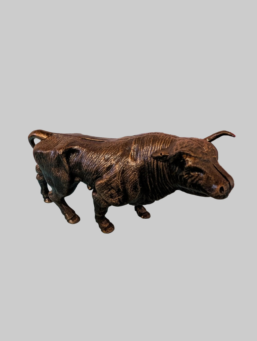 TIRELIRE TAUREAU AVEC CORNES IDÉE CADEAU ORIGINALE