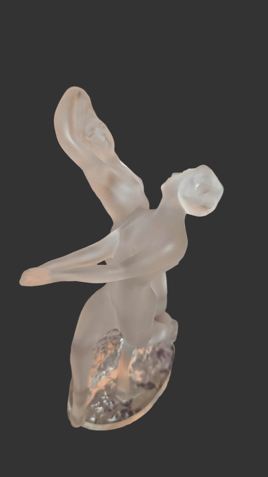 Lalique  Danseuses -Kristall Skulptur Tänzerinnen Frankreich Selten