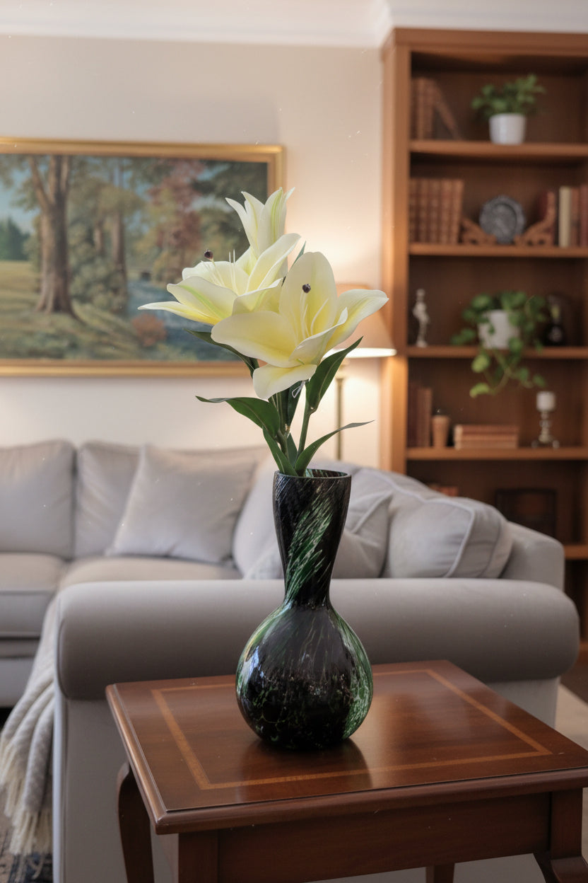 Antike Vase Frankreich 1970er – 29 cm, Vintage Wohndekoration