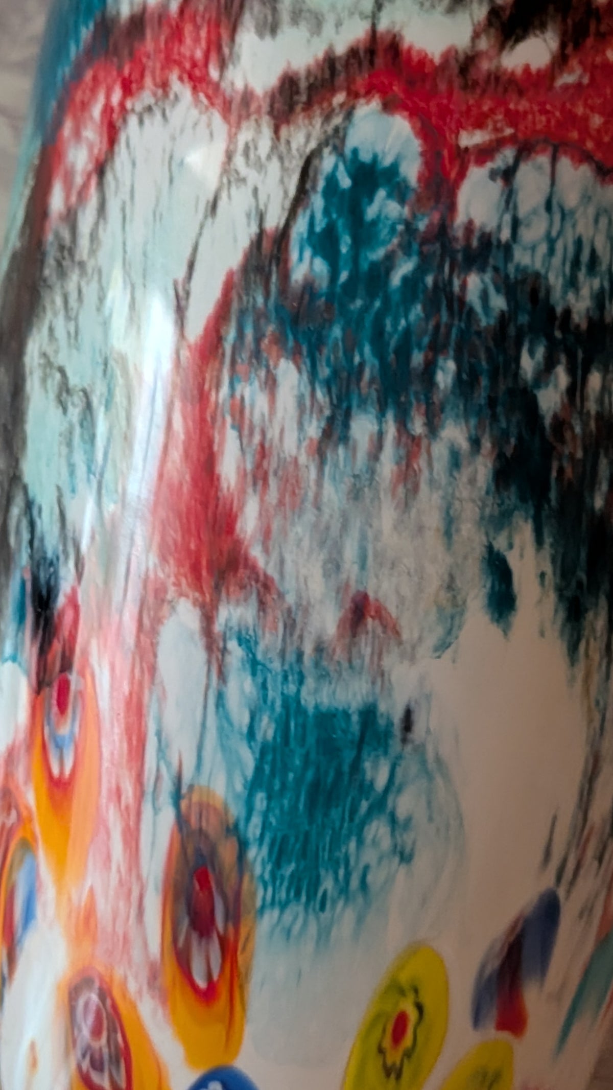 Grosse Murano-Glasvase aus Italien – 42 cm