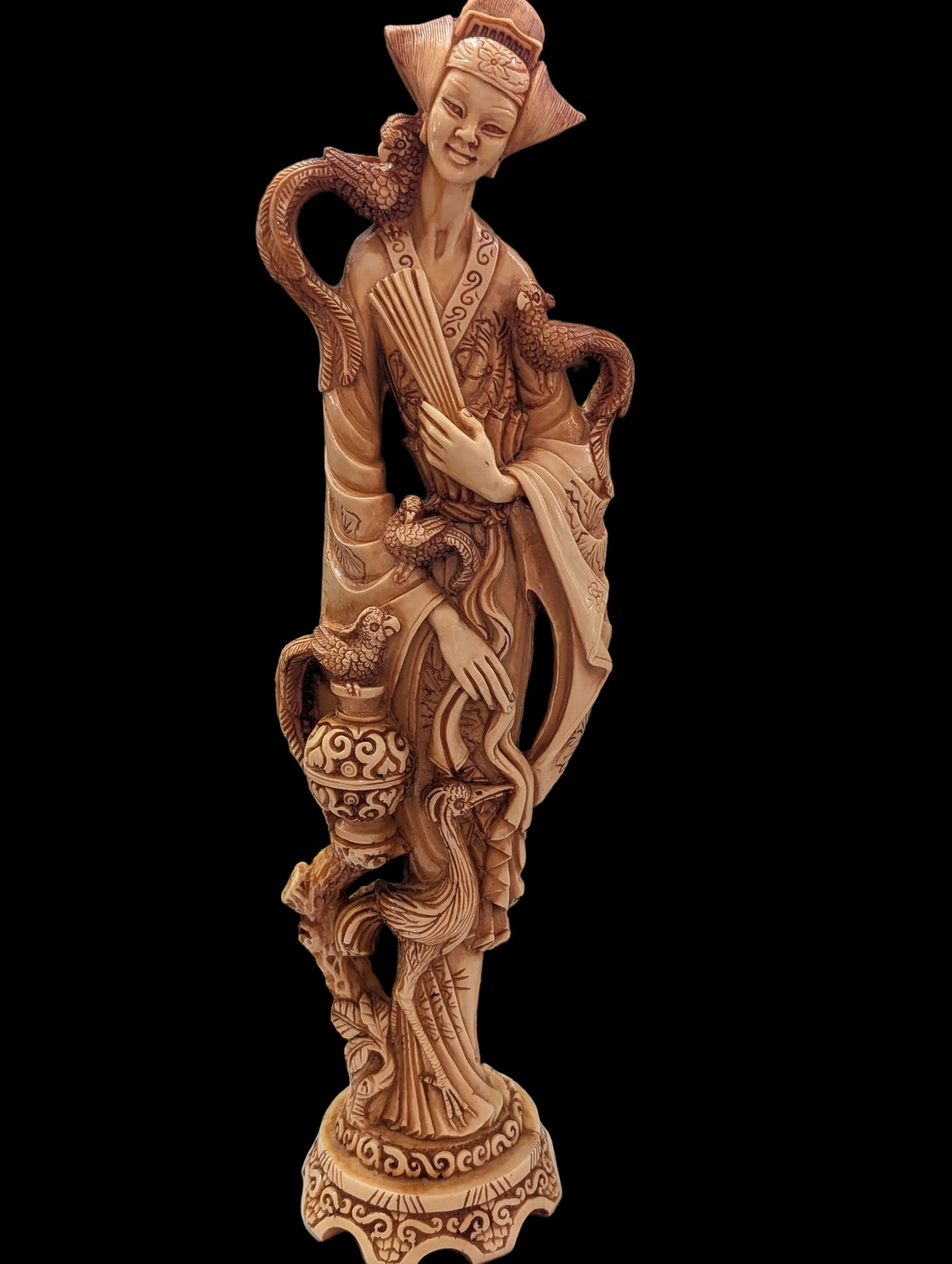 Asiatische Kunstfigur 48 cm – Dekorative Orientfigur