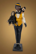 Figure de jazz grandeur nature Hôtel Boy Art Déco – Sculpture en résine 184 cm, Déco Vintage