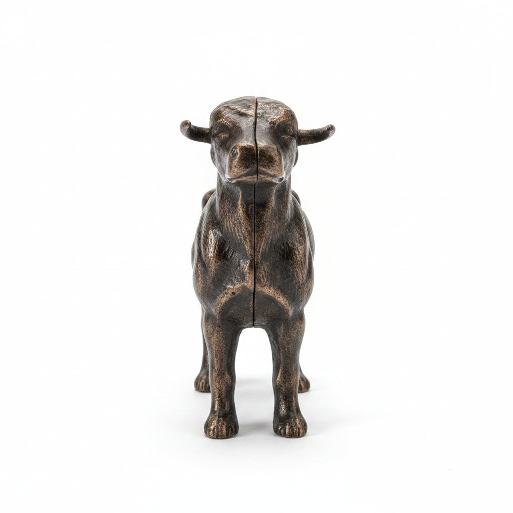 TIRELIRE TAUREAU AVEC CORNES IDÉE CADEAU ORIGINALE