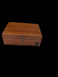 Petits poids dans boîte en bois 11x9 cm – Ensemble de mesure antique