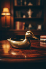 Blumenvase Ente Messing – Dekoratives Sammlerobjekt