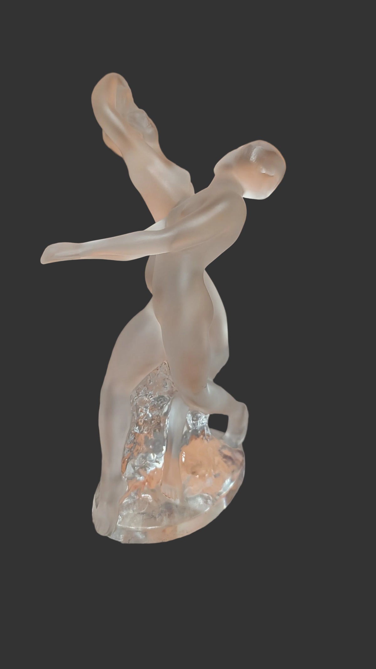 Lalique  Danseuses -Kristall Skulptur Tänzerinnen Frankreich Selten