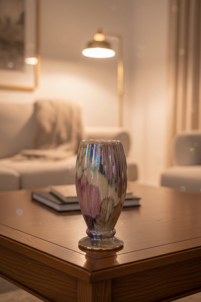 Vase française en céramique – Antique années 1970, 19 cm