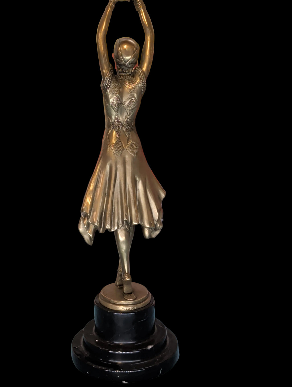 Figurine en bronze doré – 45 cm, Pièce de collection raffinée
