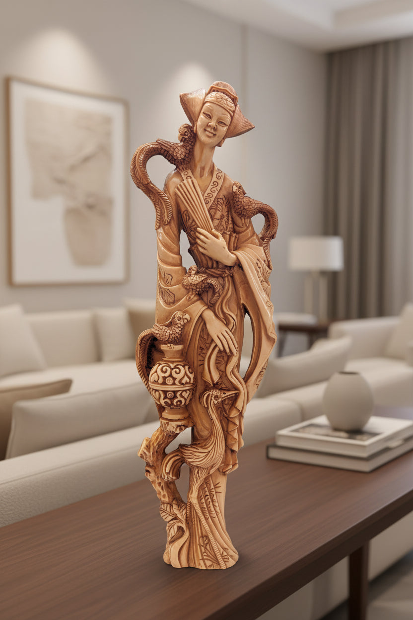 Asiatische Kunstfigur 48 cm – Dekorative Orientfigur