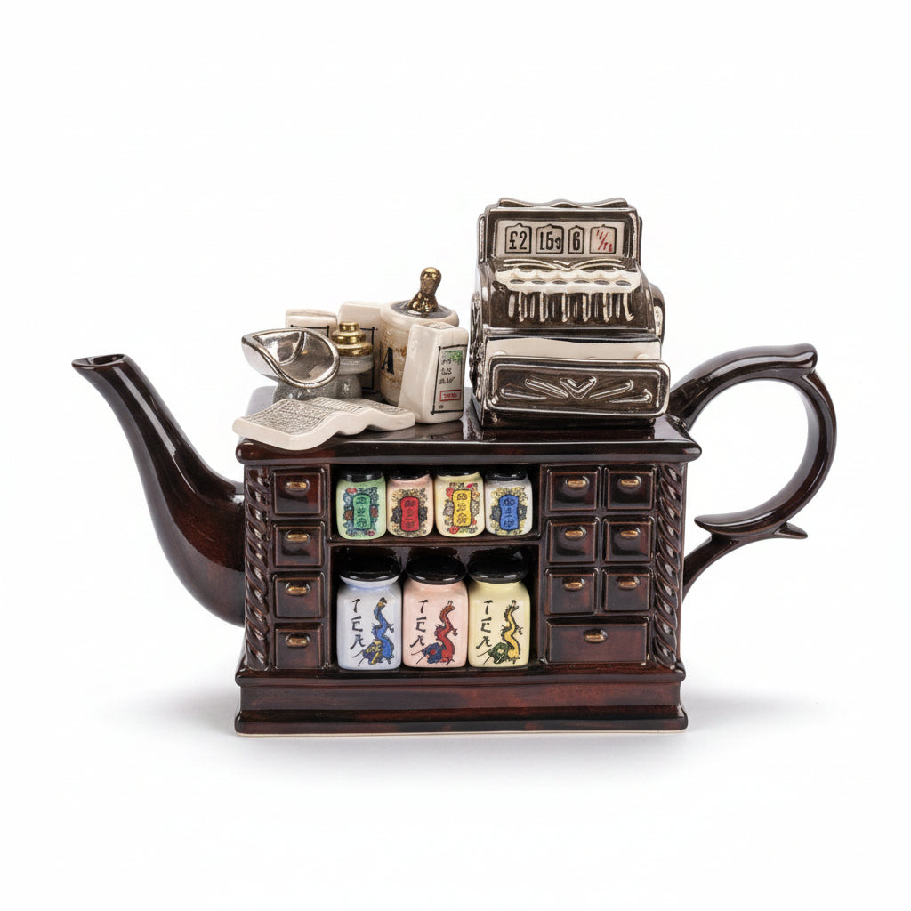 Boutique Théière Porcelaine avec Caisse – Théière de collection décorative