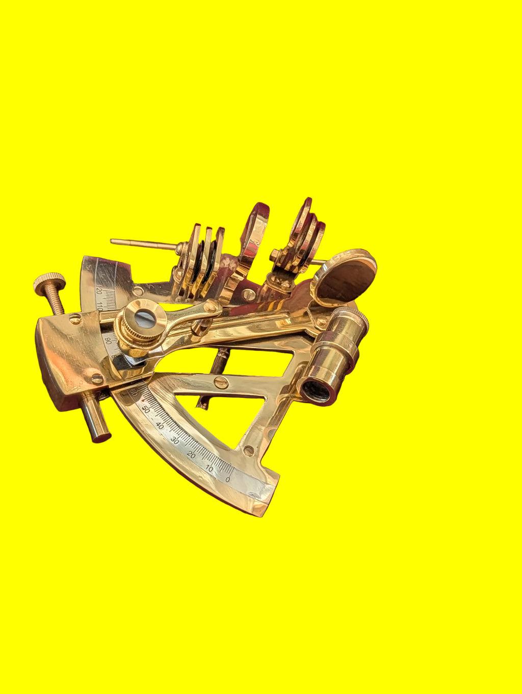 Sextant in Holzschachtel – Dekoratives Navigationsgerät, Sammlerobjekt