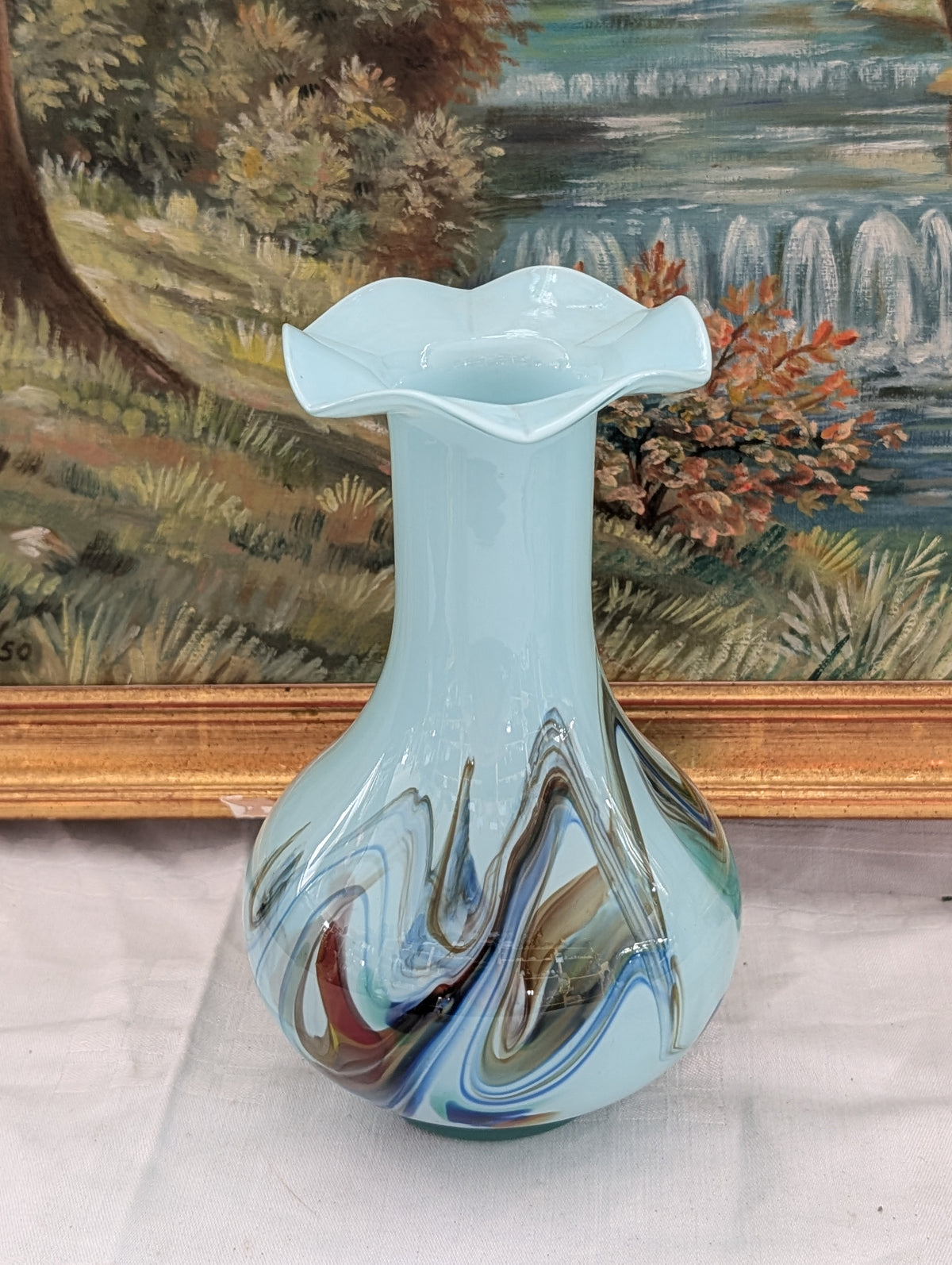 Murano Glasvase 22 cm – Vintage Sammlerstück