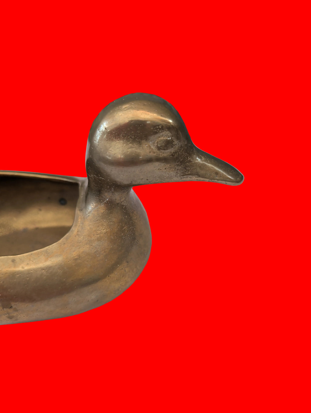Vase à fleurs Canard Laiton – Objet de collection décoratif