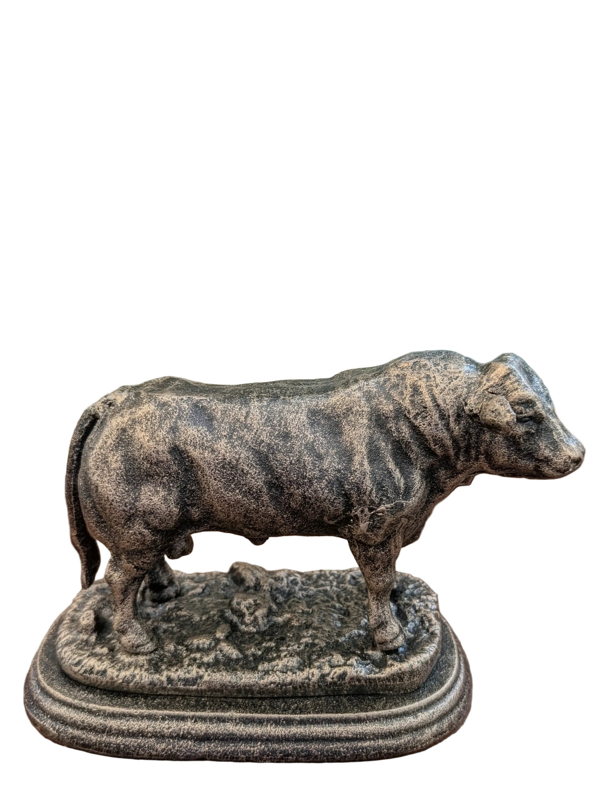 Gusseisen Stier – Massive Tierfigur, Gartendeko