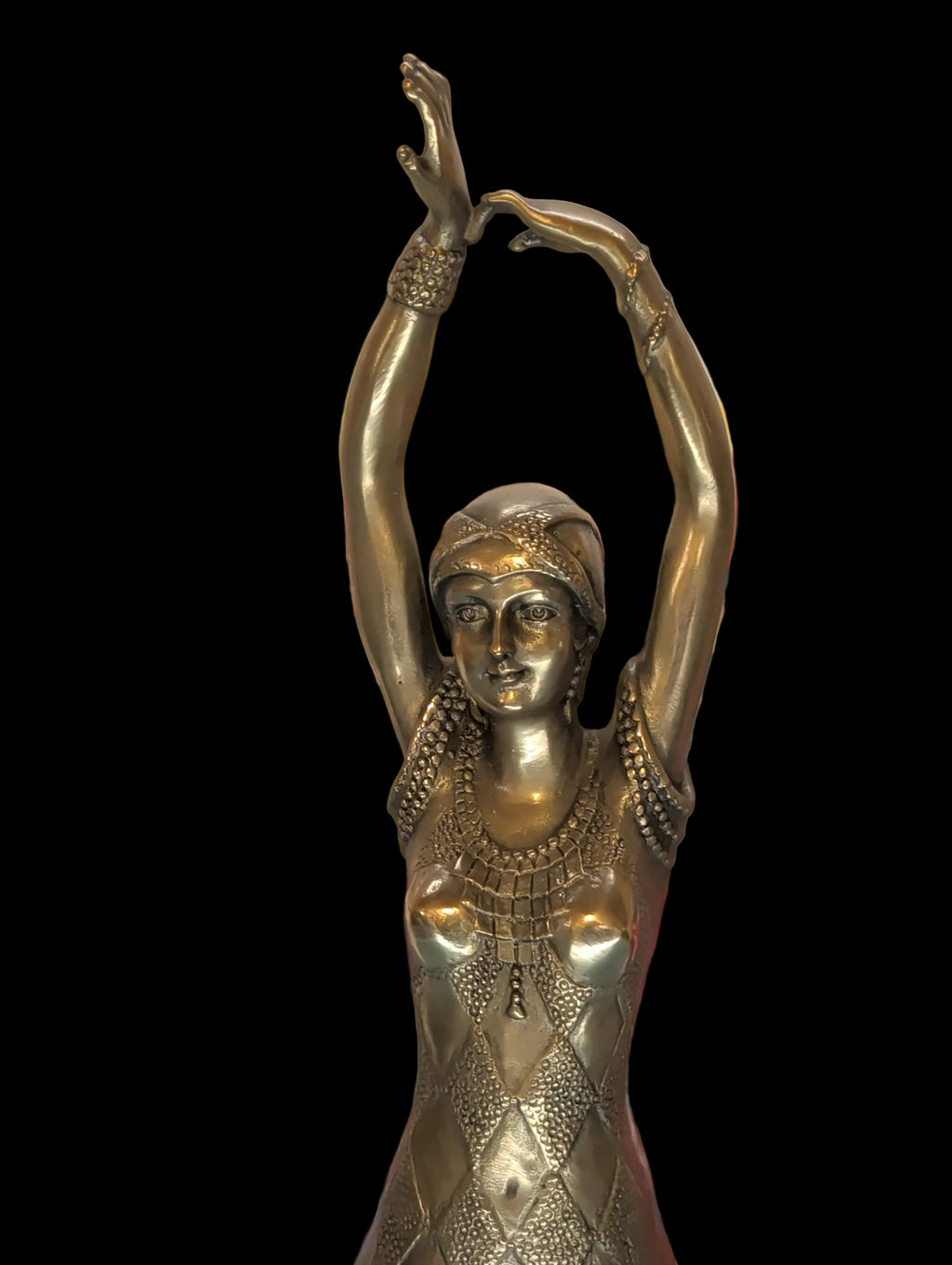 Figurine en bronze doré – 45 cm, Pièce de collection raffinée